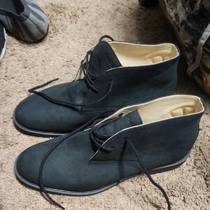 Hush Puppies Black Suede Boots